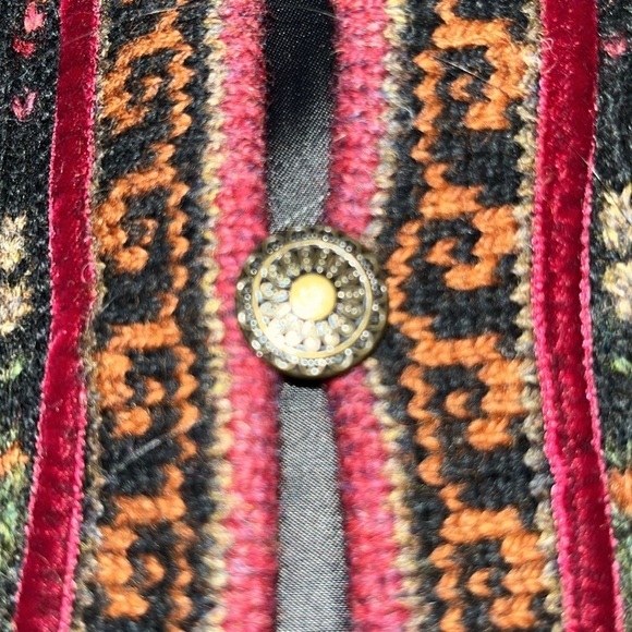 Icelandic Design Atlandia small lined cardigan sweater wool Nordic geometric - Picture 10 of 10